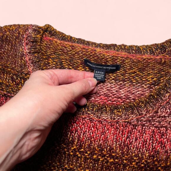 Pink and brown striped sweater - Picture 2 of 3